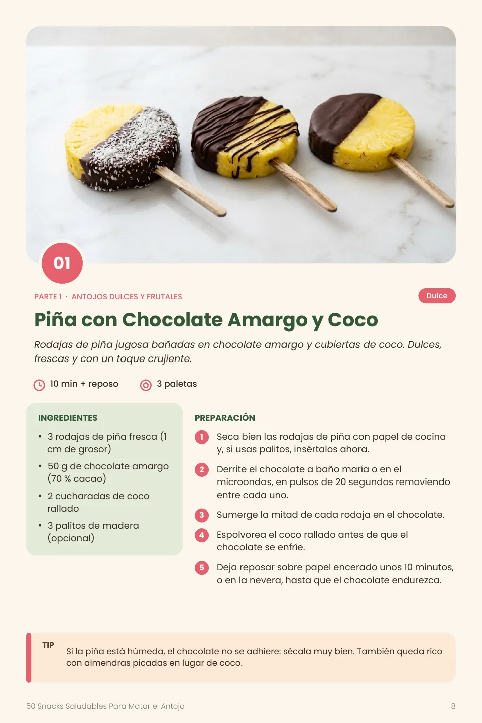 Receta 01 vista en tablet