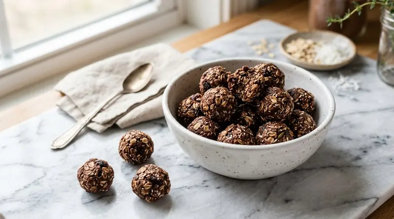 Bolitas Energéticas de Avena y Cacao