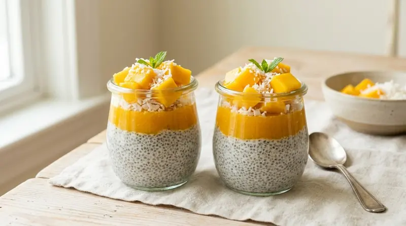 Pudín de Chía y Mango