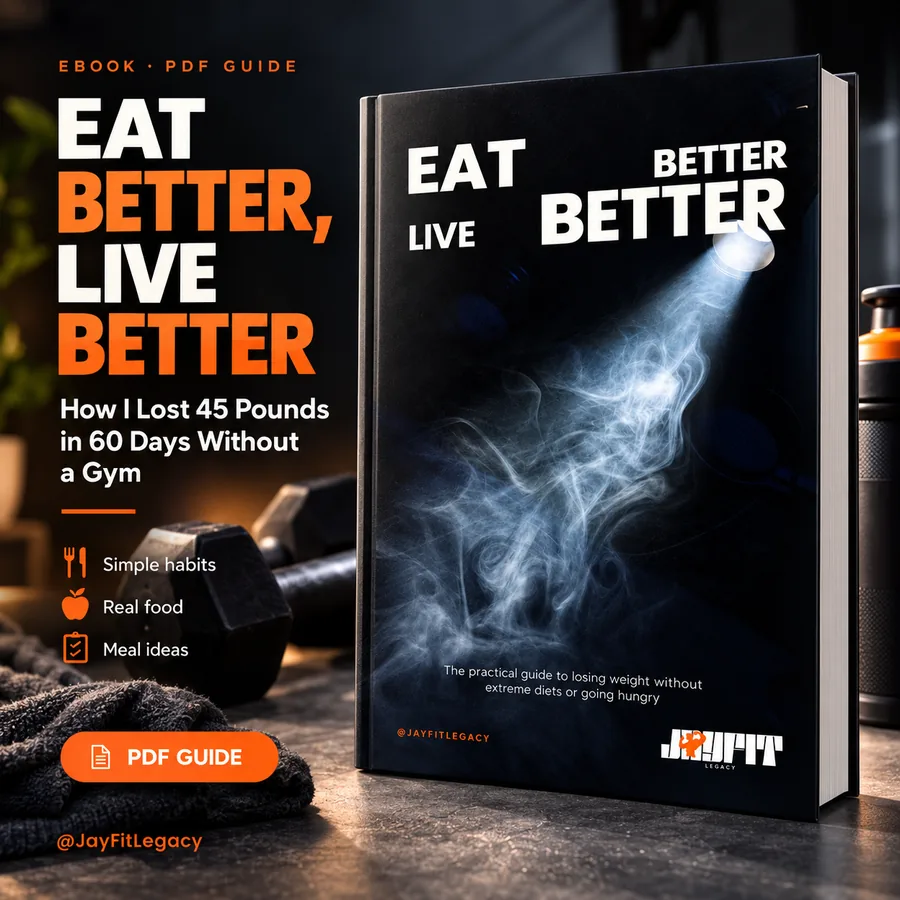 Eat Better, Live Better real-food guide by JayFit Legacy, PDF cover