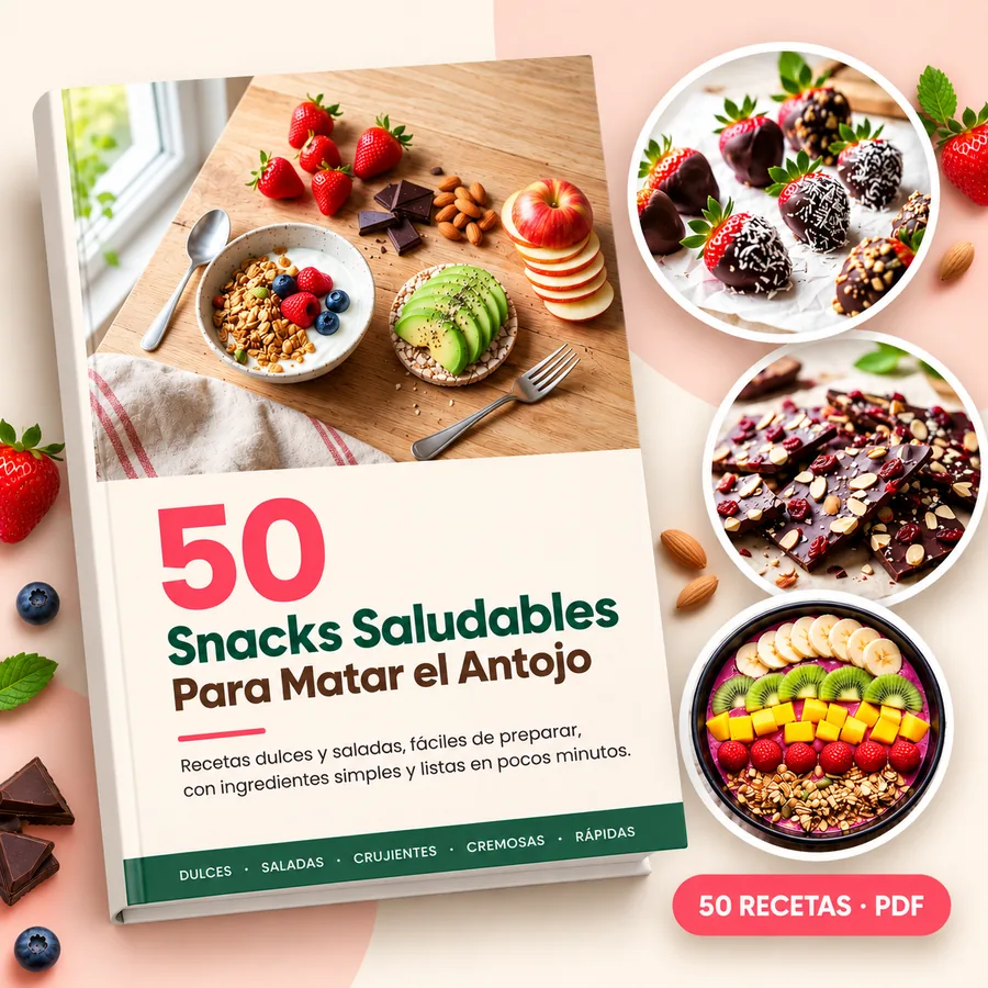 Portada del ebook 50 Snacks Saludables Para Matar el Antojo