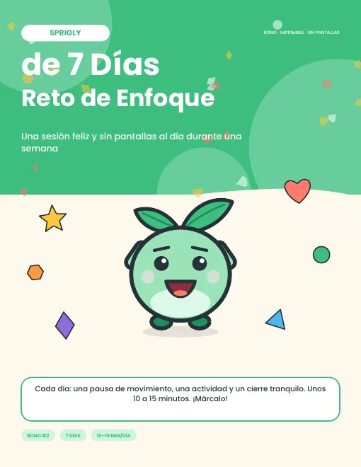 Reto de enfoque de 7 días