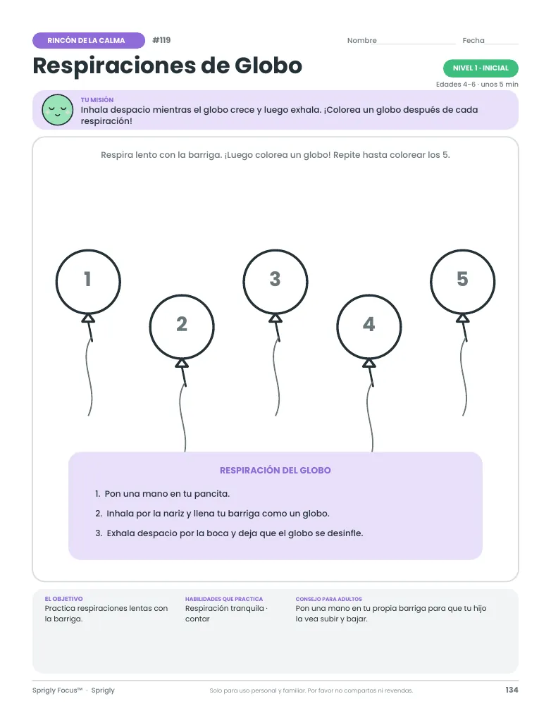 Respiraciones de Globo